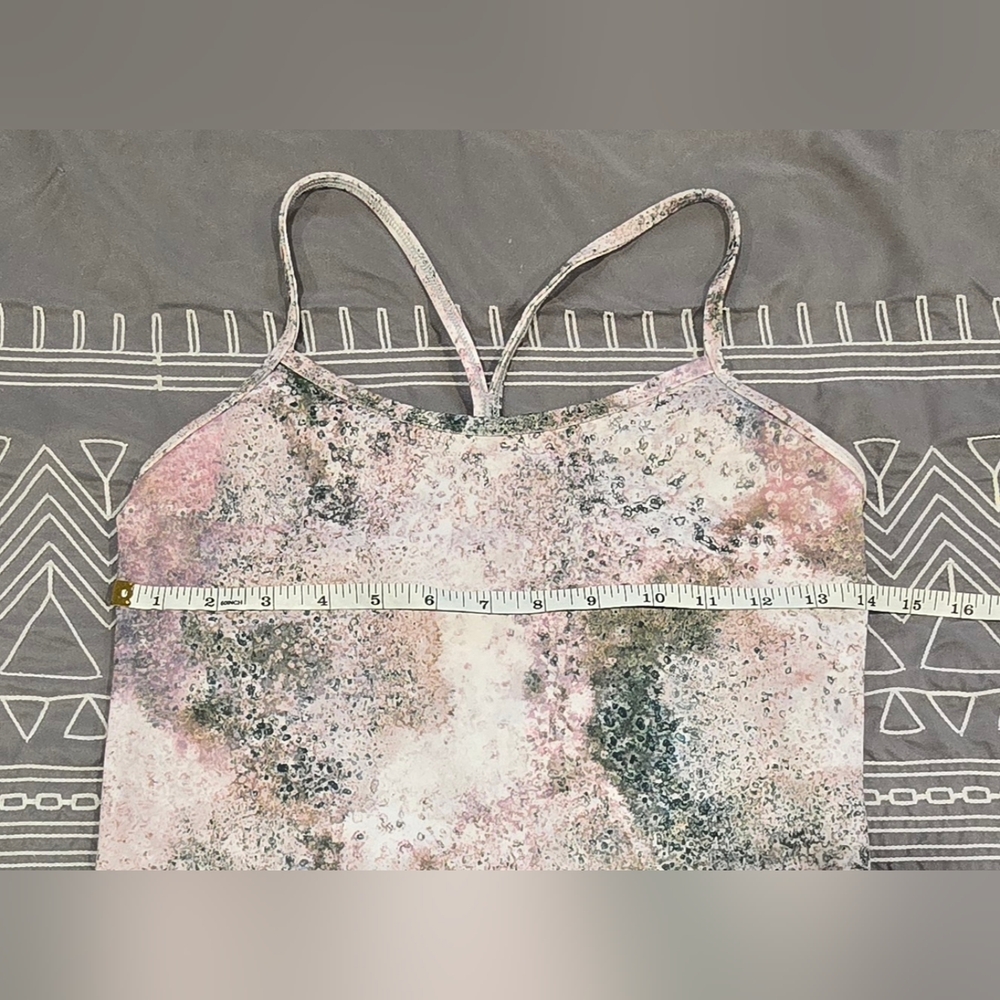 Lululemon Power Y Tank In Sugar Crush Multi Galaxy Print Size 6 - Picture 3 of 6